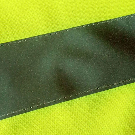 CHALECO FLUO 120G banda negra