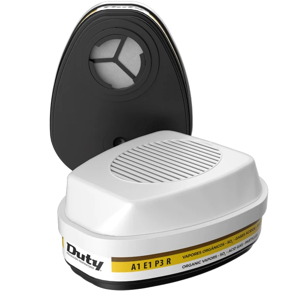 CARTUCHO DUTY 50928 P3 VAPOR ORGÁNICO Y GASES ÁCIDOS P/ PARTÍCULAS