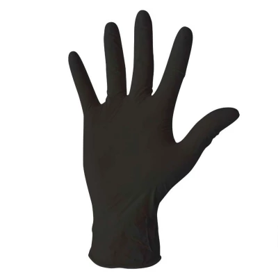 Guante Nitrilo Negro Examinación sin Polvo Caja X 100