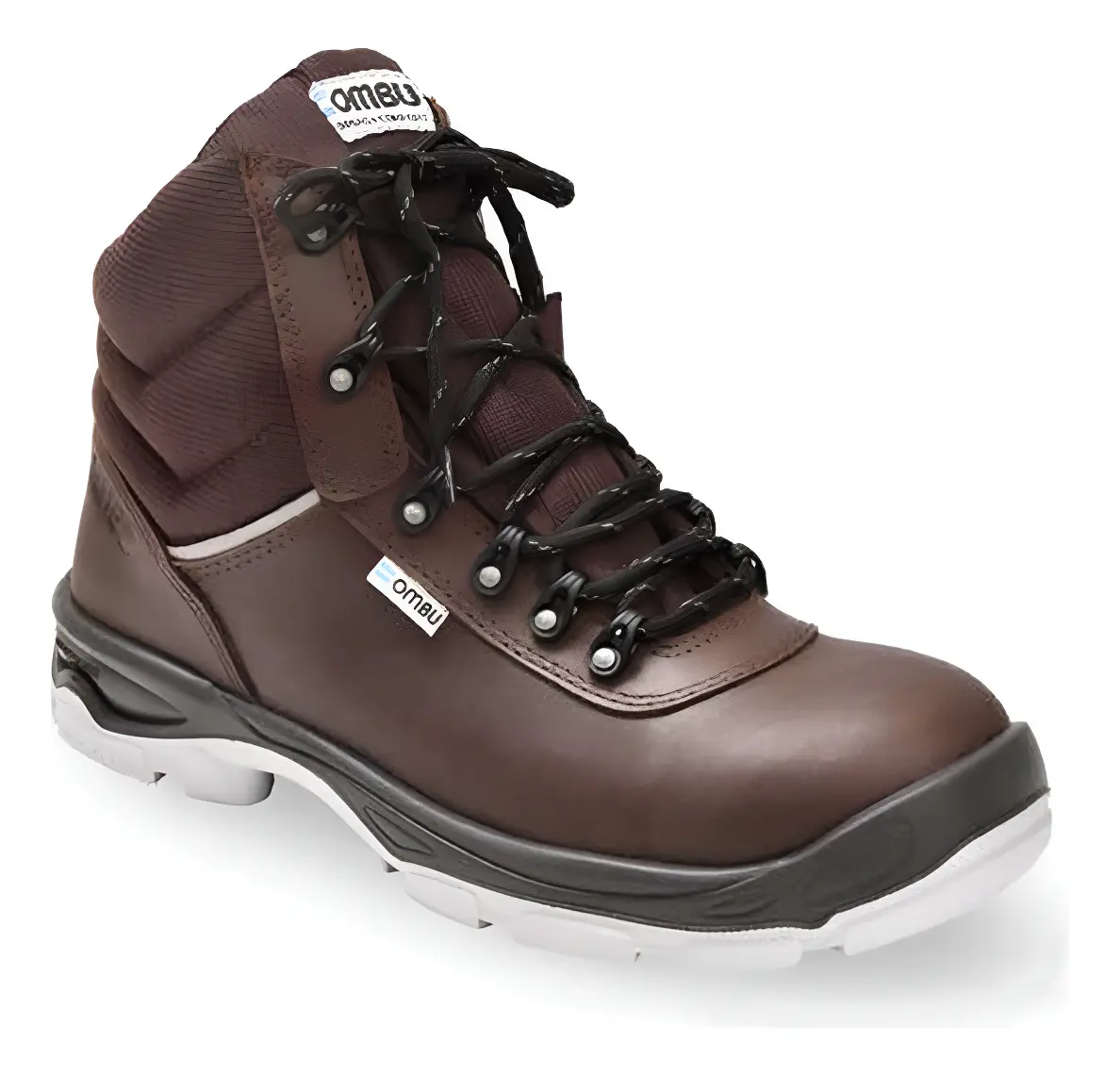 BOTIN DE SEGURIDAD OMBU MOD. OZONO PUNTERA DE ACERO Color MARRON. Talles 36 AL 47 - Image 3