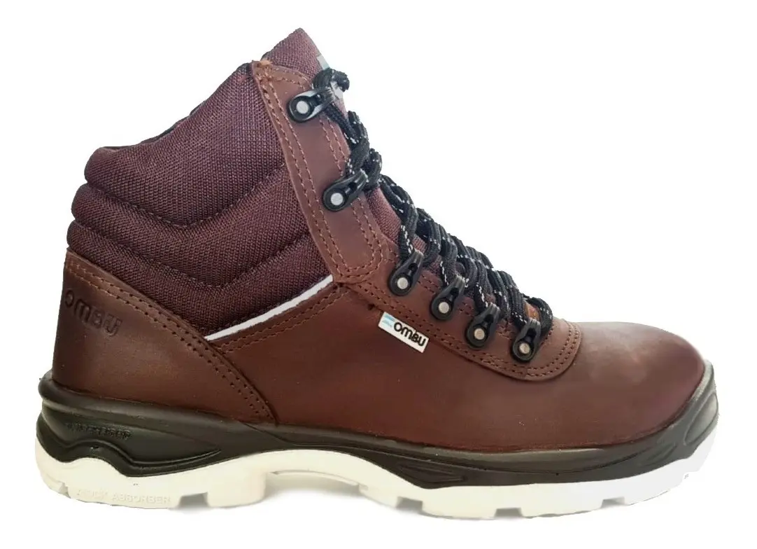 BOTIN DE SEGURIDAD OMBU MOD. OZONO PUNTERA DE ACERO Color MARRON. Talles 36 AL 47 - Image 6