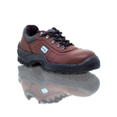 ZAPATO DE SEGURIDAD OMBU MOD. OZONO PUNTERA DE ACERO Color MARRON. Talles 36 AL 47 - Image 7